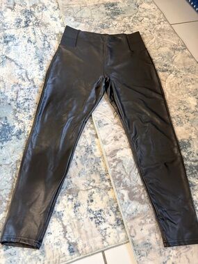 Black Faux Leather Leggings